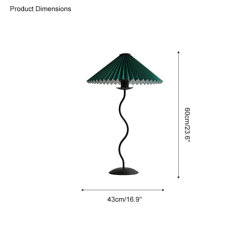 Lampe de table plissée ondulée WOMO-WM8001