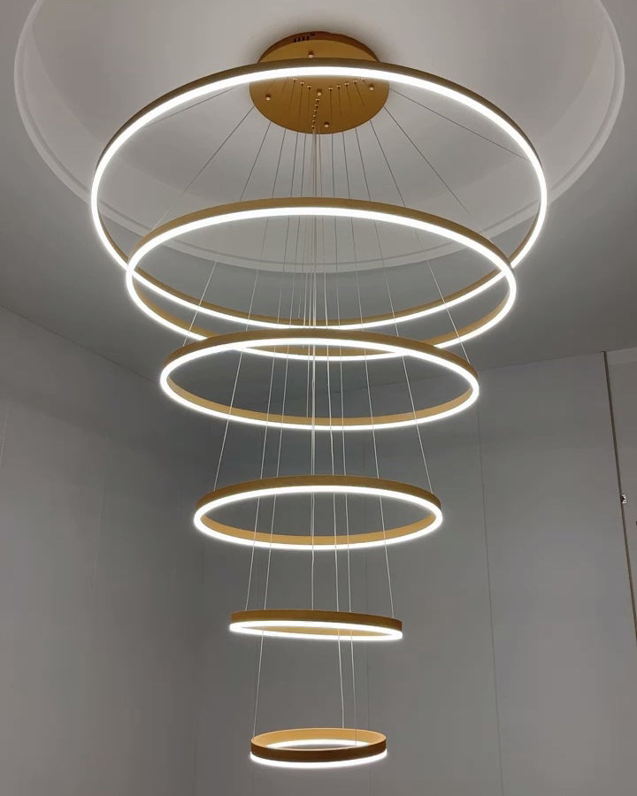 WOMO Lustre Multiple Cercle Led Luxe-WM2159