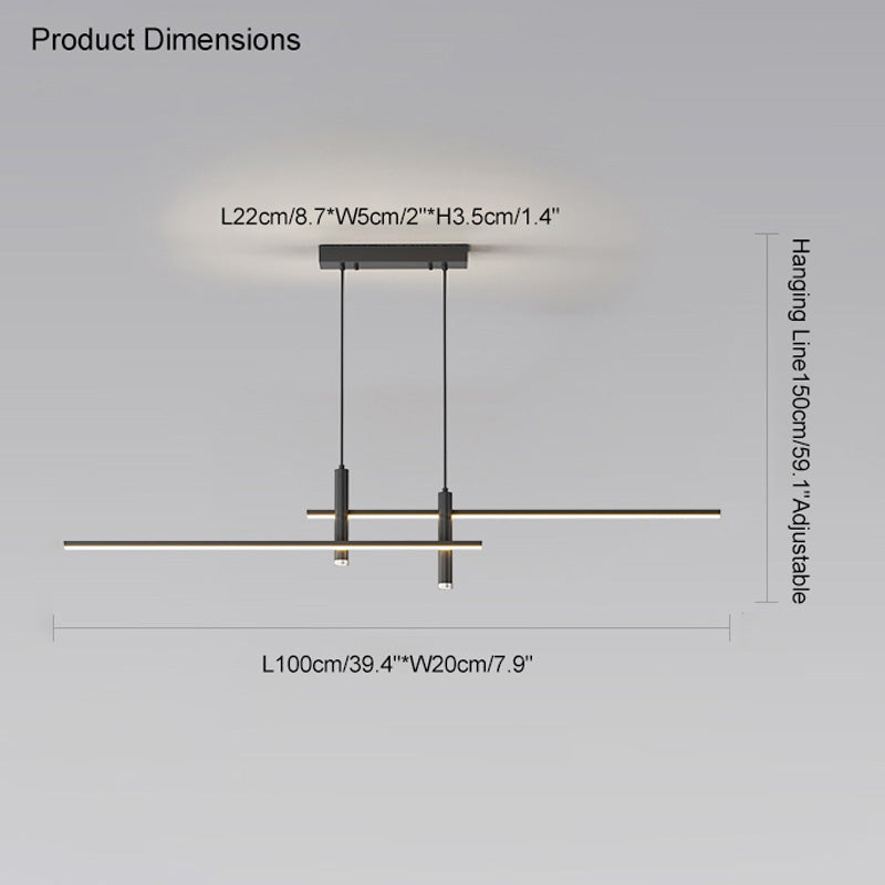 WOMO Suspension Lineaire Spot Led Salle à Manger-WM2037