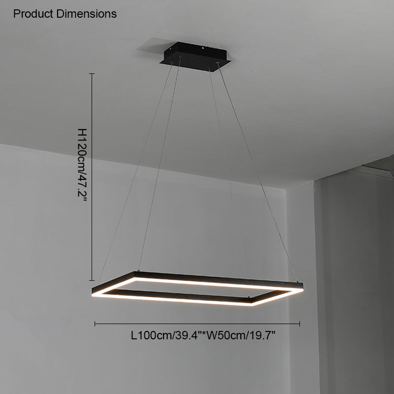 WOMO Lustre Rectangulaire Led Luxe-WM2120