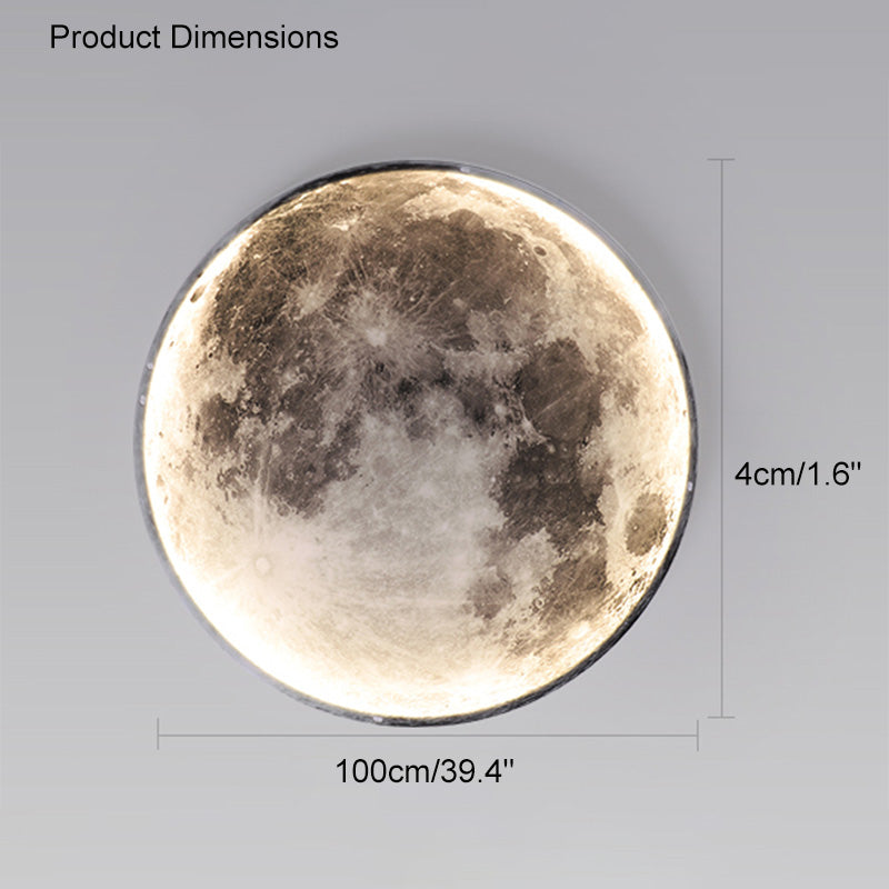 WOMO Appliques Murale Rond Lune/Terre - WM6102