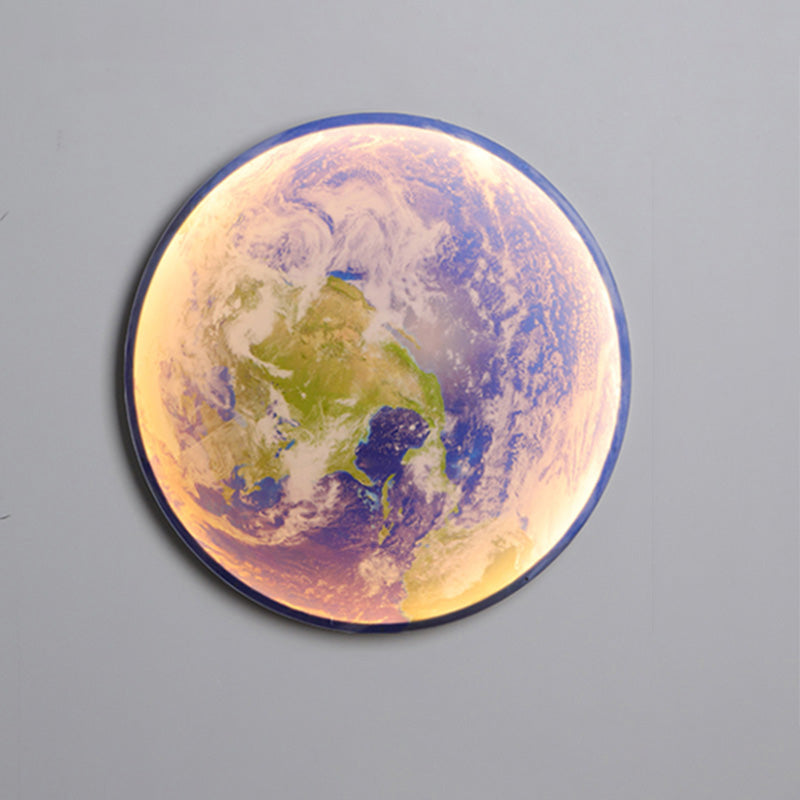 WOMO Appliques Murale Rond Lune/Terre - WM6102