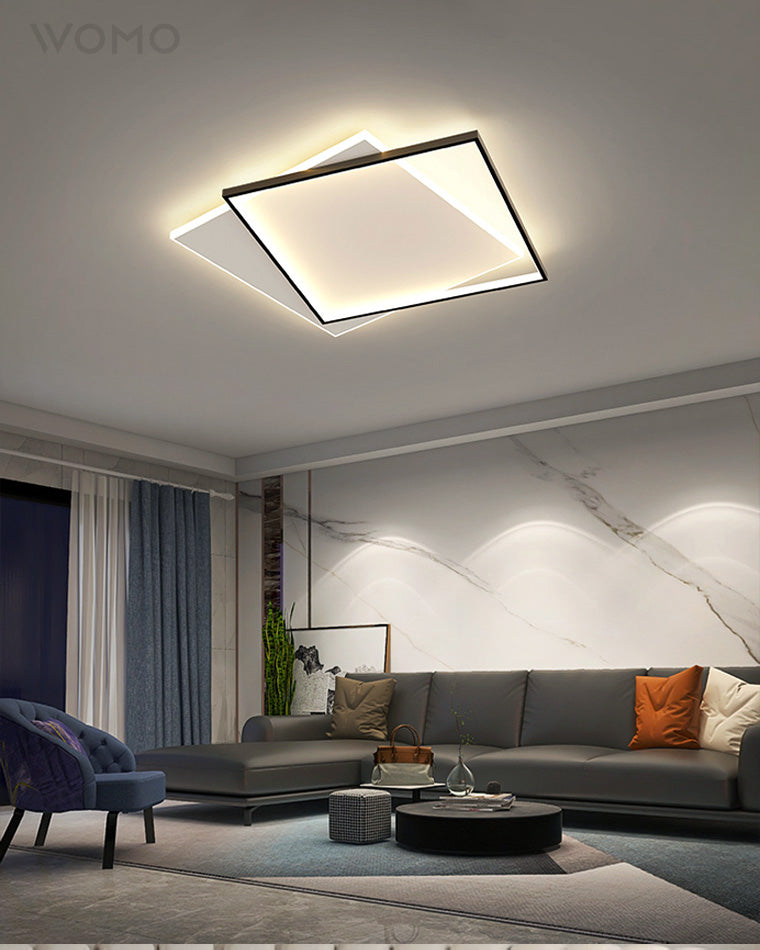 WOMO Plafonnier Led Rectangulaire Plat-WM1011