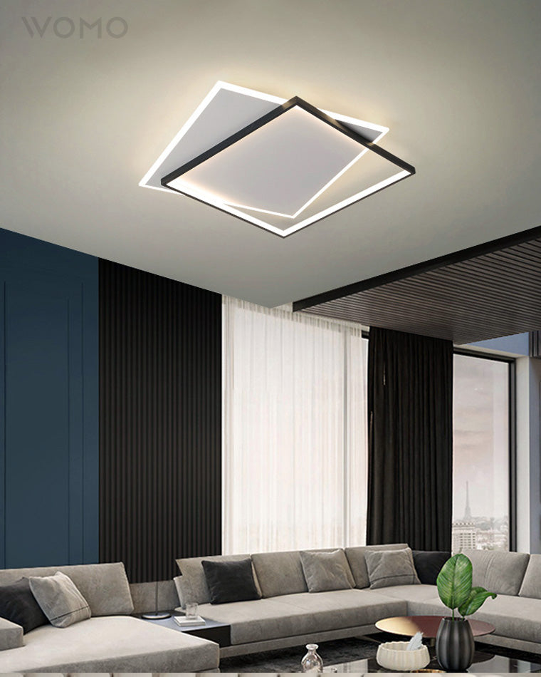 WOMO Plafonnier Led Rectangulaire Plat-WM1011