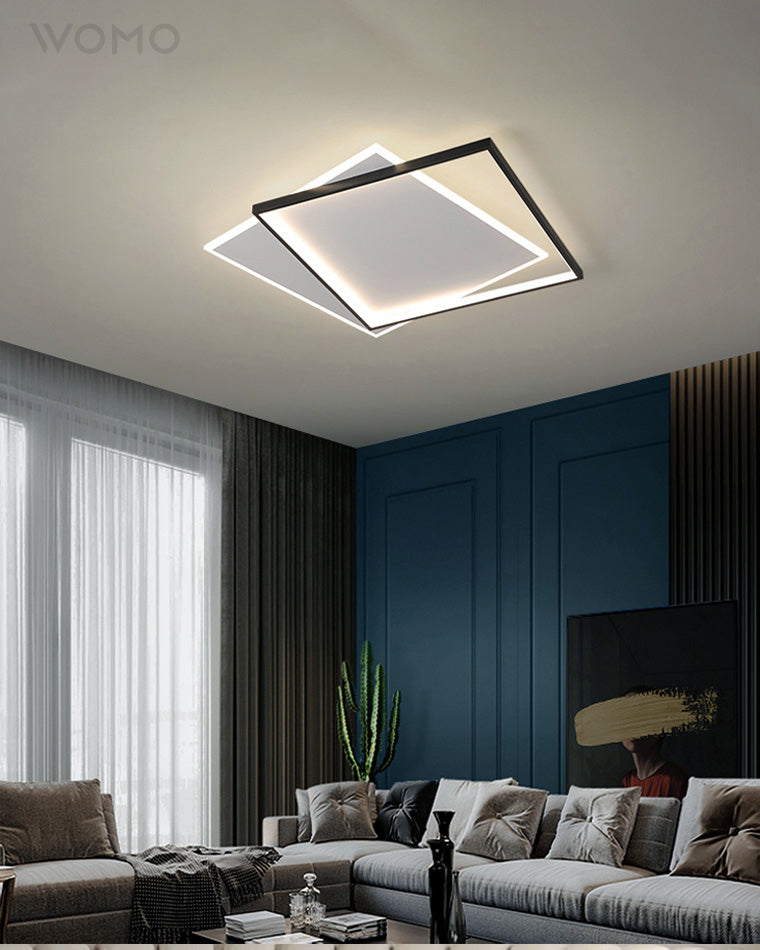 WOMO Plafonnier Led Rectangulaire Plat-WM1011