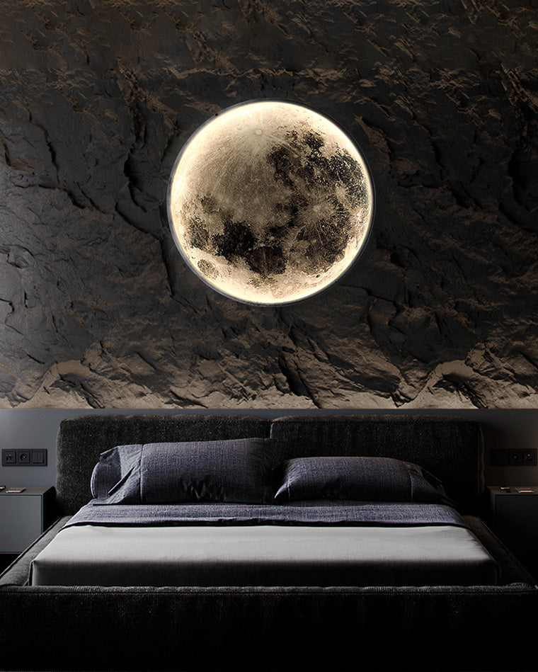 WOMO Appliques Murale Rond Lune/Terre - WM6102