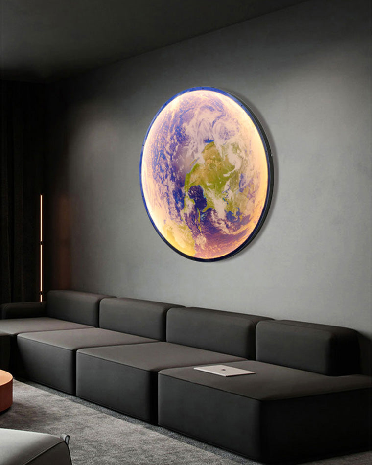 WOMO Appliques Murale Rond Lune/Terre - WM6102