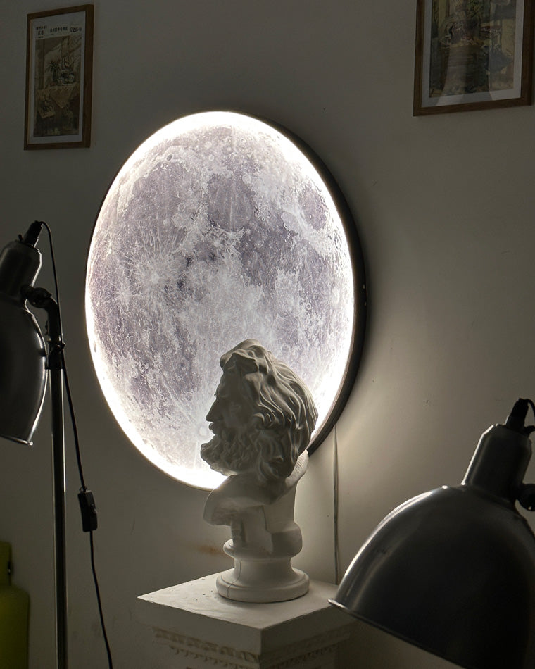 WOMO Appliques Murale Rond Lune/Terre - WM6102