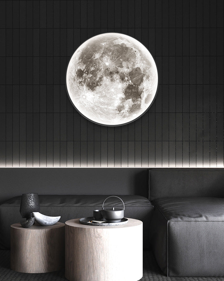 WOMO Appliques Murale Rond Lune/Terre - WM6102