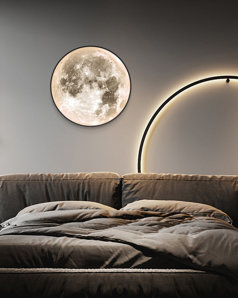 WOMO Appliques Murale Rond Lune/Terre - WM6102