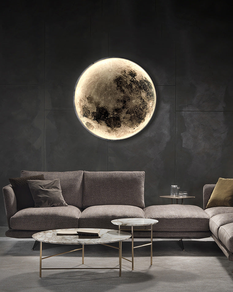 WOMO Appliques Murale Rond Lune/Terre - WM6102