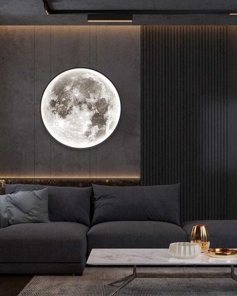 WOMO Appliques Murale Rond Lune/Terre - WM6102