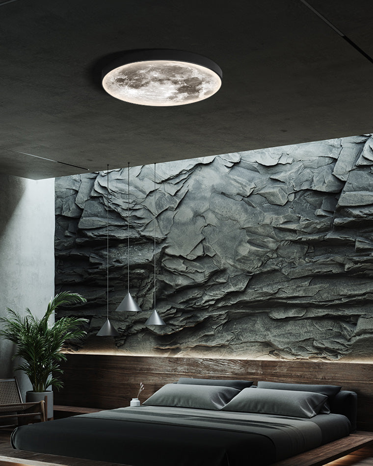 WOMO Appliques Murale Rond Lune/Terre - WM6102