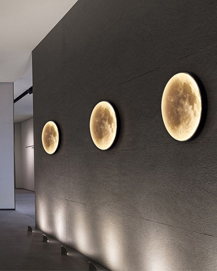 WOMO Appliques Murale Rond Lune/Terre - WM6102