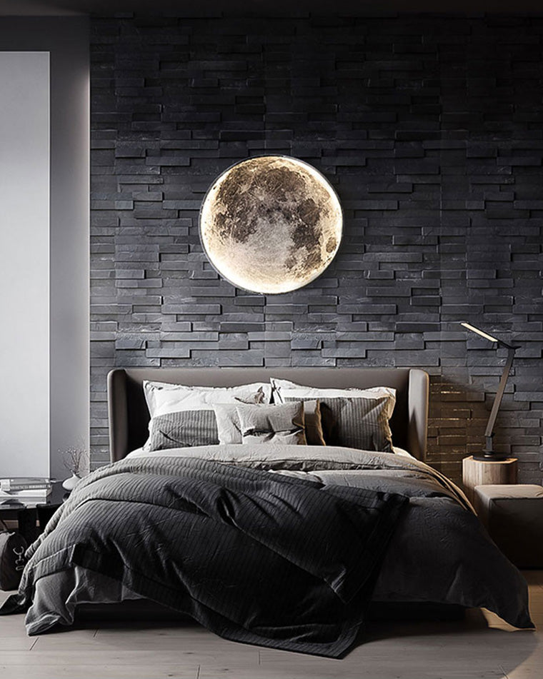 WOMO Appliques Murale Rond Lune/Terre - WM6102