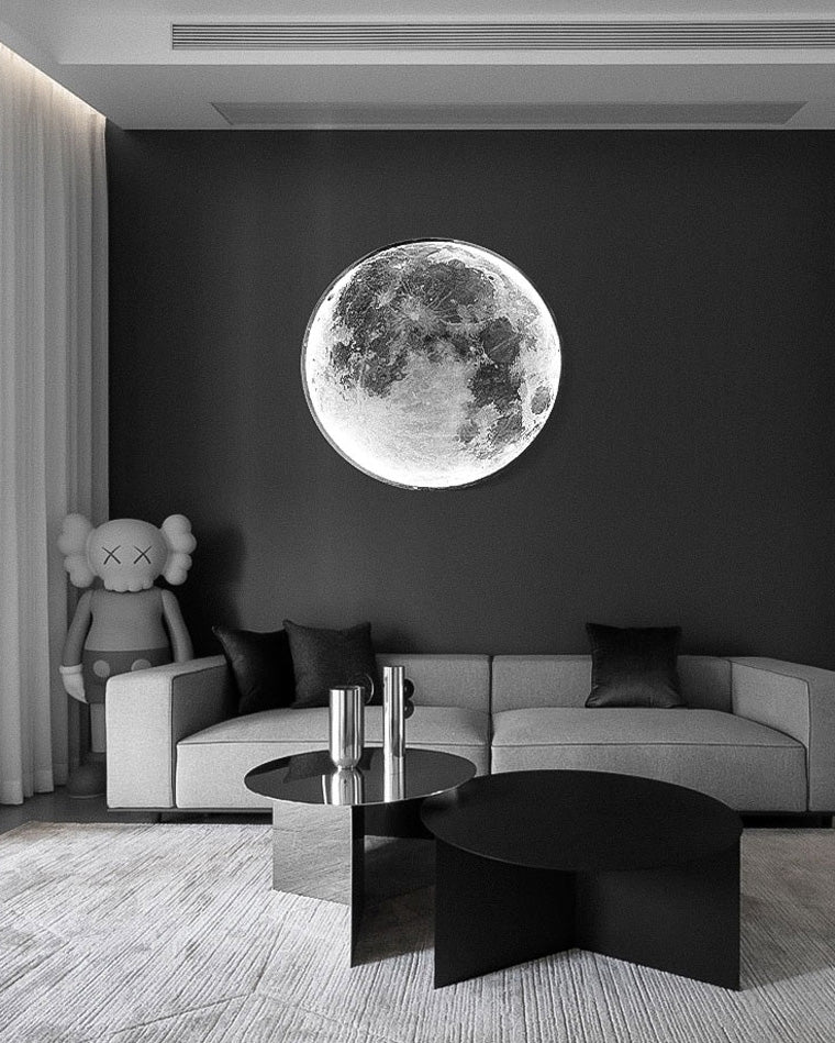 WOMO Appliques Murale Rond Lune/Terre - WM6102