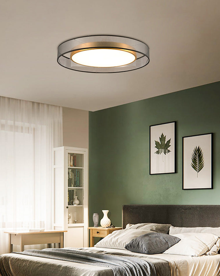 WOMO Plafonnier Rond Tissu - WM1033