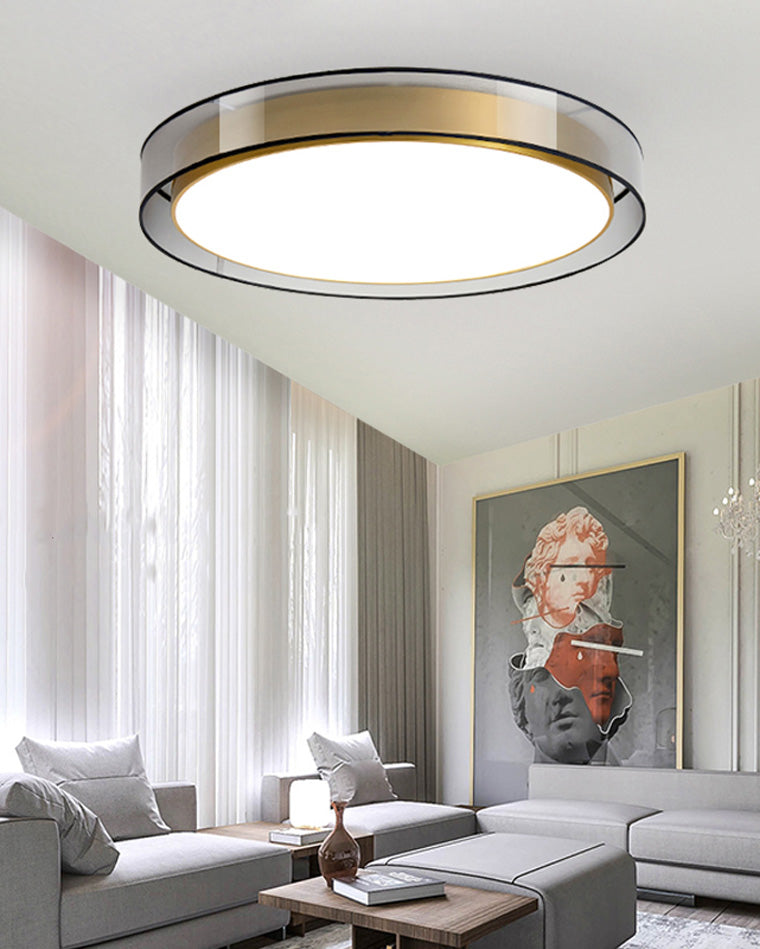 WOMO Plafonnier Rond Tissu - WM1033