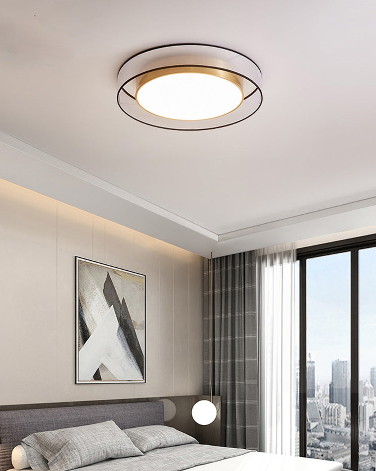 WOMO Plafonnier Rond Tissu - WM1033