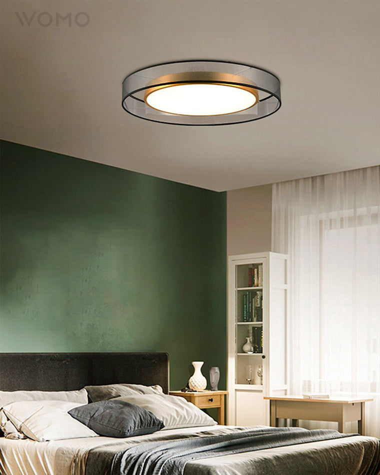 WOMO Plafonnier Rond Tissu - WM1033