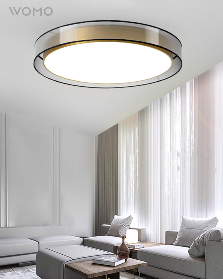 WOMO Plafonnier Rond Tissu - WM1033