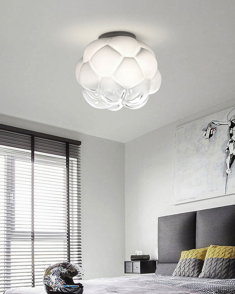 WOMO Plafonnier Nuage Boule Opaline - WM1036