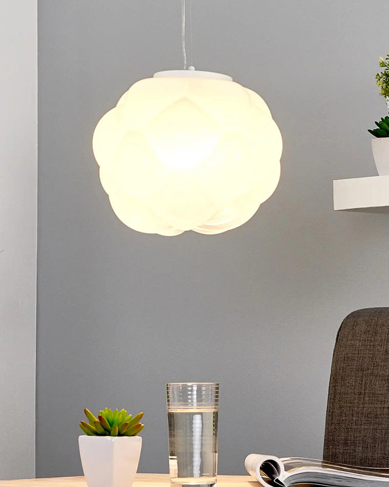 WOMO Plafonnier Nuage Boule Opaline - WM1036