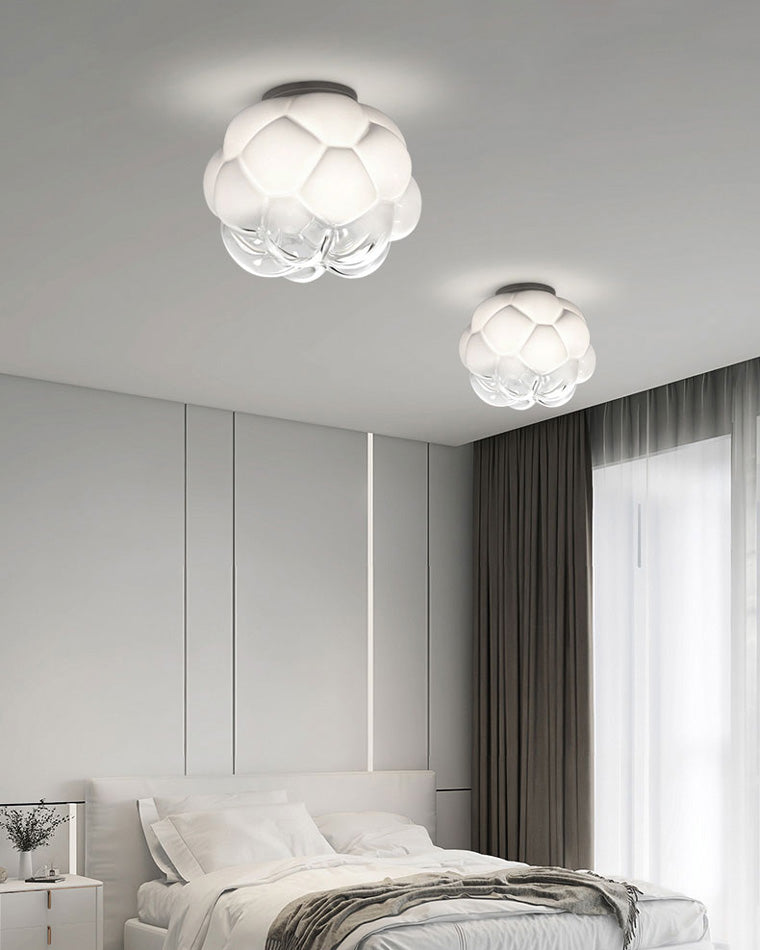 WOMO Plafonnier Nuage Boule Opaline - WM1036