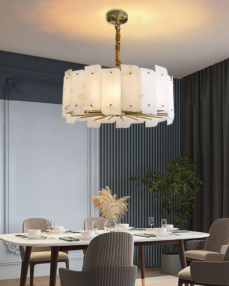 Lustre rond en albâtre WOMO-WM2391