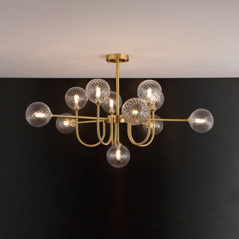 WOMO Lustre Branche Boule en Verre-WM2255