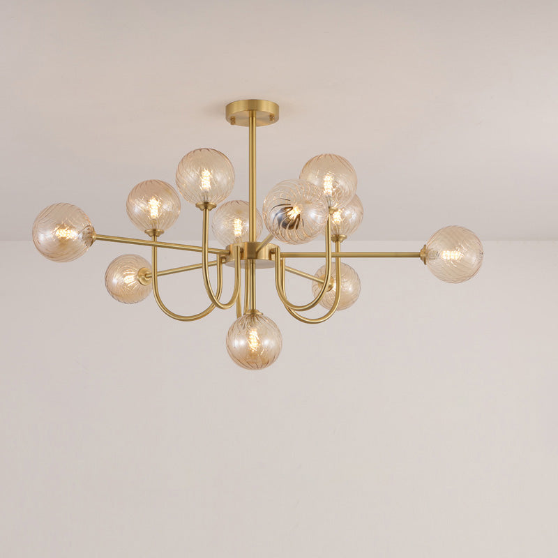 WOMO Lustre Branche Boule en Verre-WM2255
