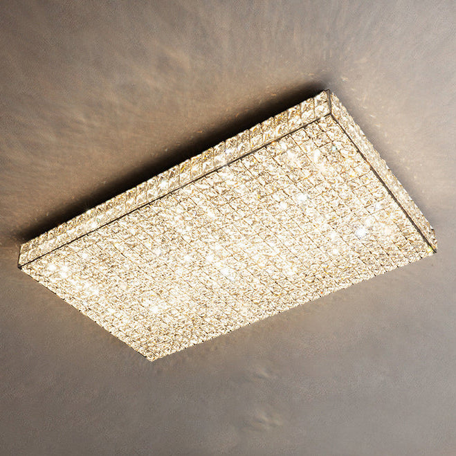 Plafonnier encastré carré en cristal WOMO-WM1114