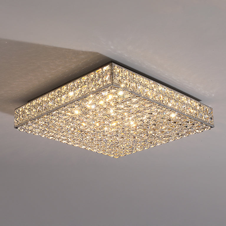 Plafonnier encastré carré en cristal WOMO-WM1114