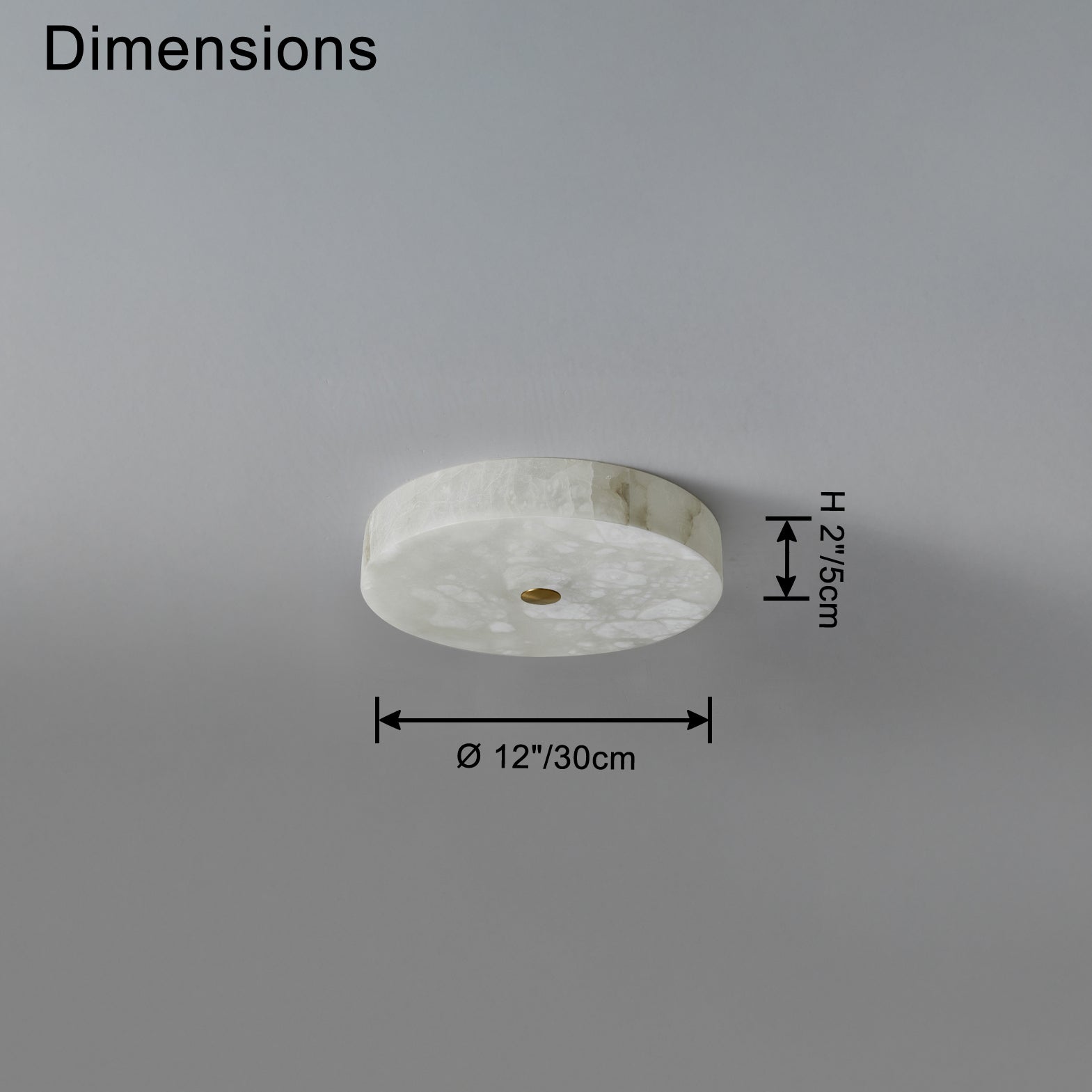 Plafonnier rond moderne en albâtre WOMO-WM1118