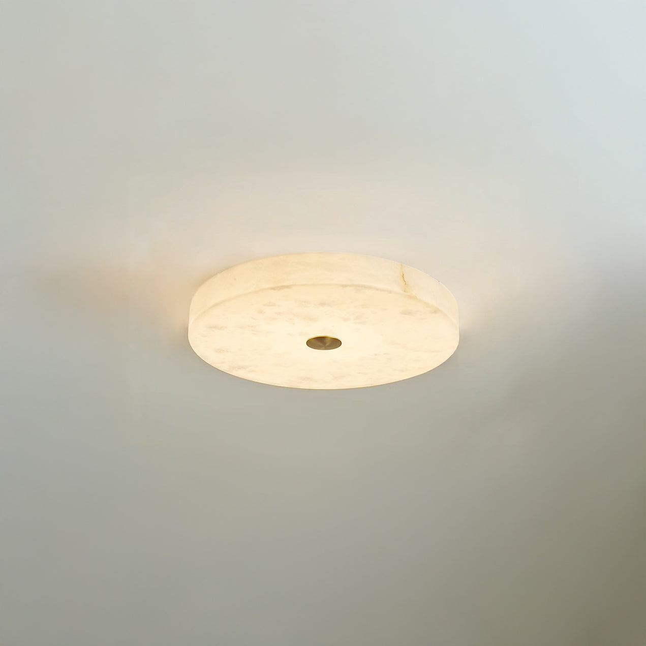 Plafonnier rond moderne en albâtre WOMO-WM1118