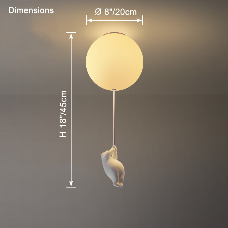 WOMO Plafonnier Boule en Verre - WM1123