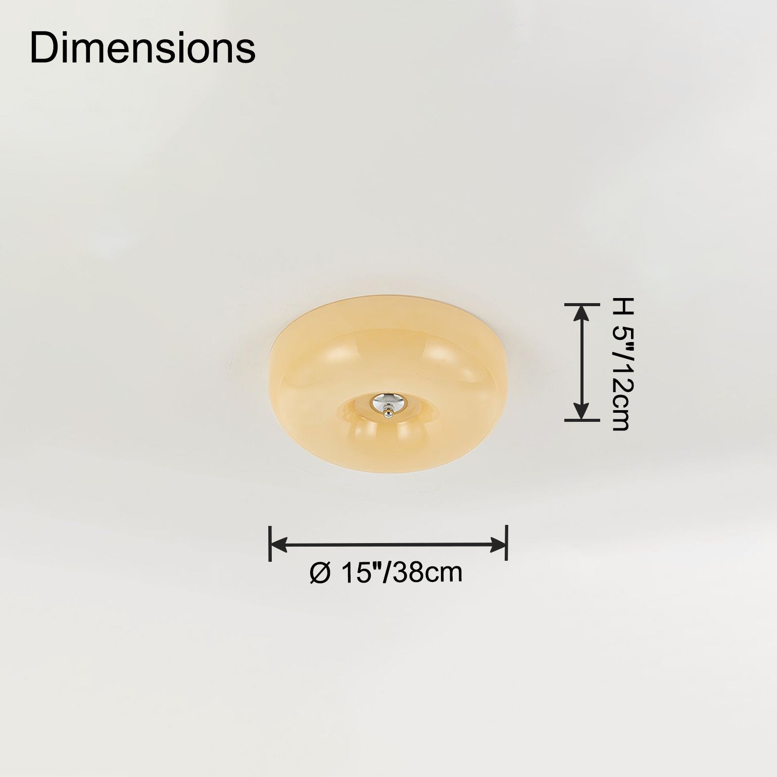 WOMO Plafonnier Rond en Verre-WM1134