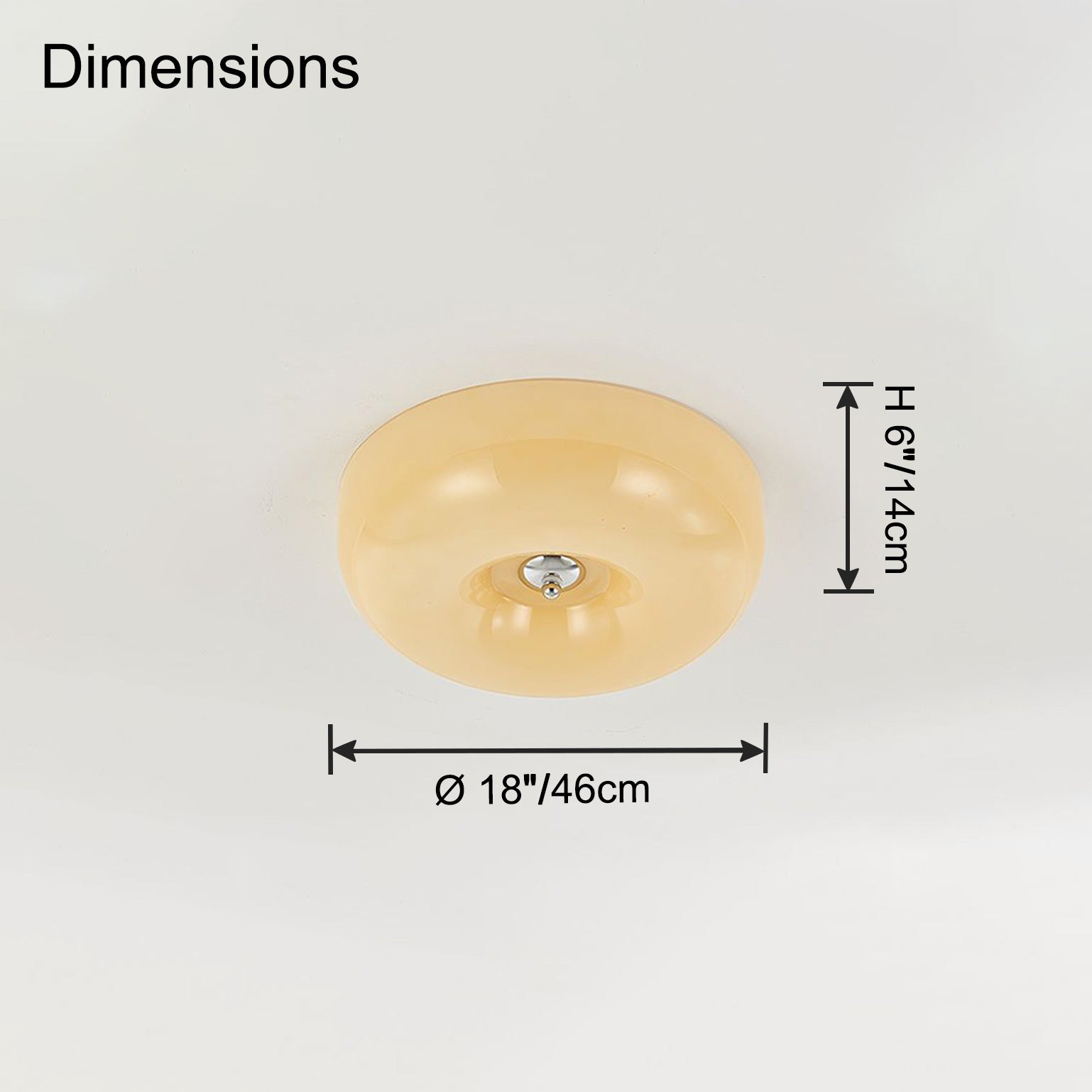WOMO Plafonnier Rond en Verre-WM1134