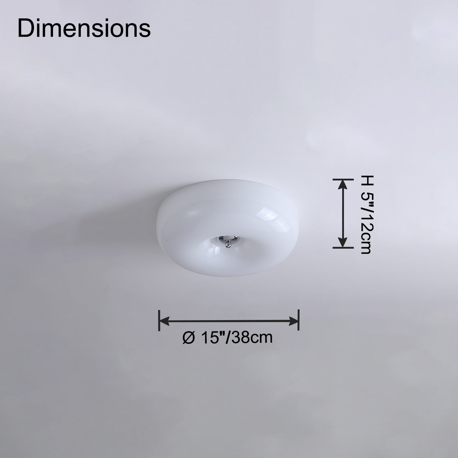 WOMO Plafonnier Rond en Verre-WM1134
