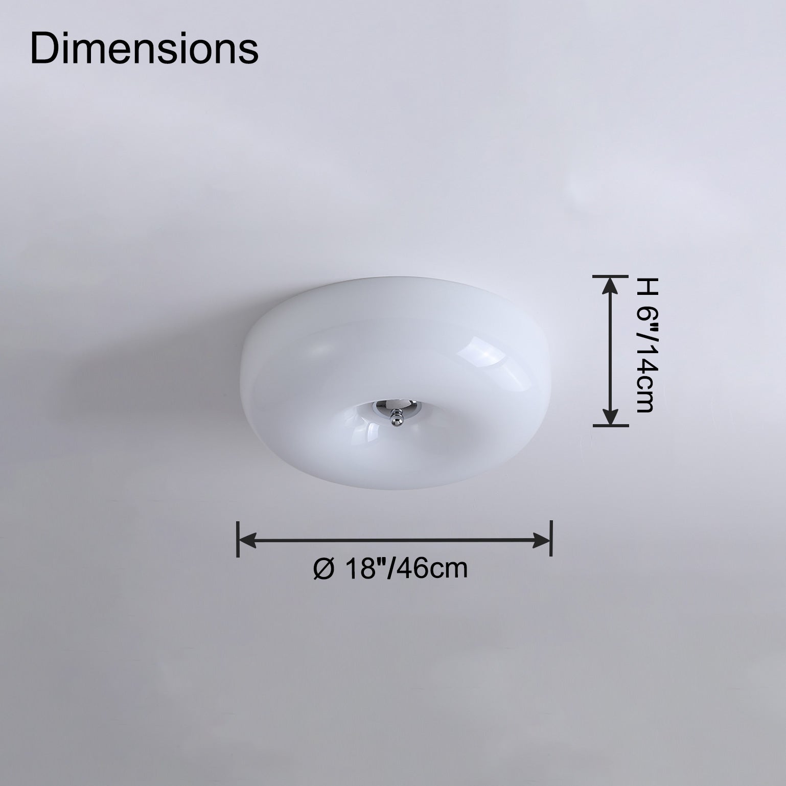 WOMO Plafonnier Rond en Verre-WM1134