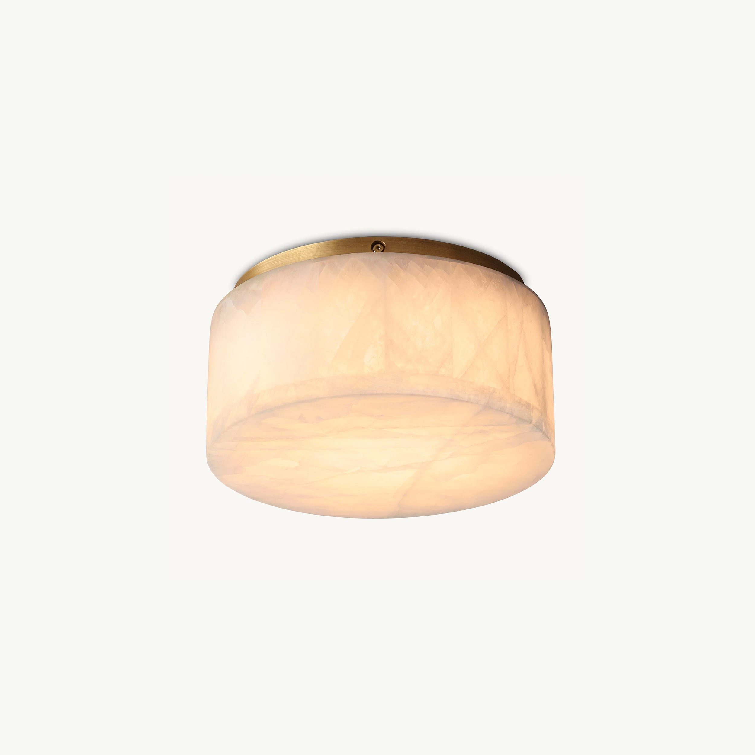 Plafonnier encastré en alabâtre WOMO Drum-WM1143