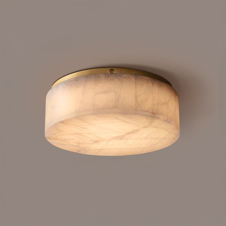 Plafonnier encastré en alabâtre WOMO Drum-WM1143
