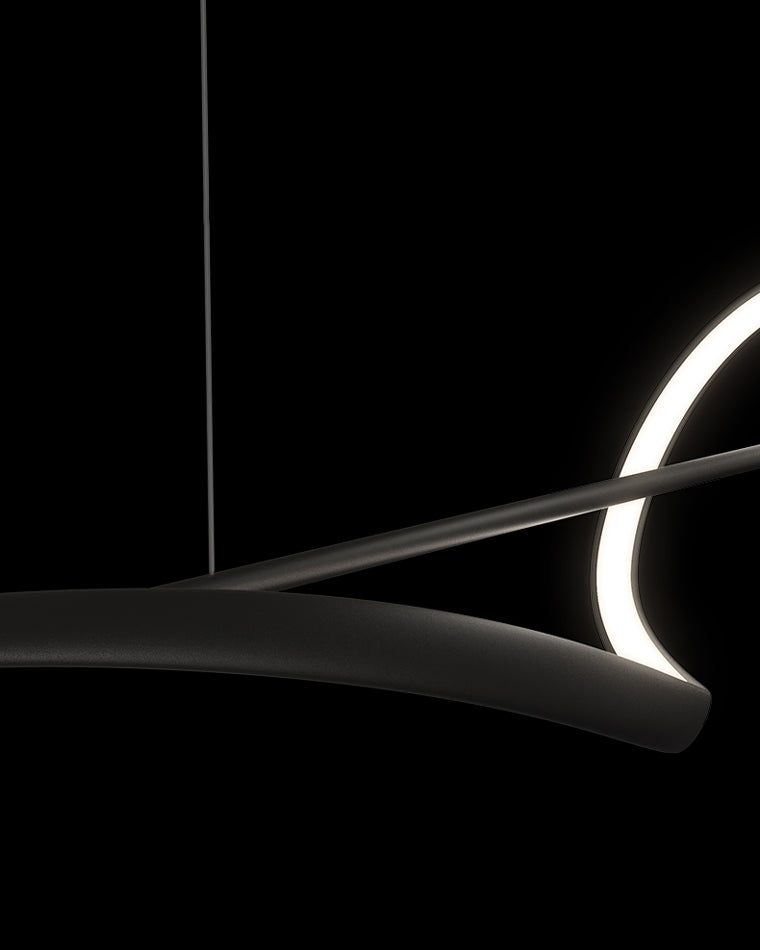 WOMO Suspension Lineaire Vague Led Minimaliste-WM2299