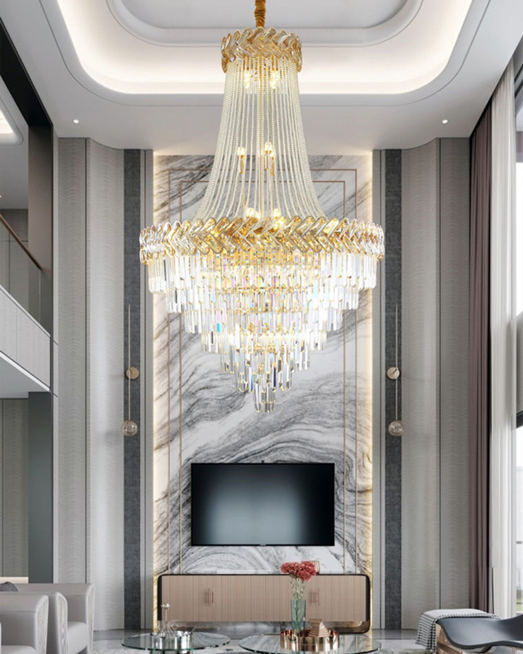 Lustre en cristal à plusieurs niveaux WOMO-WM2381