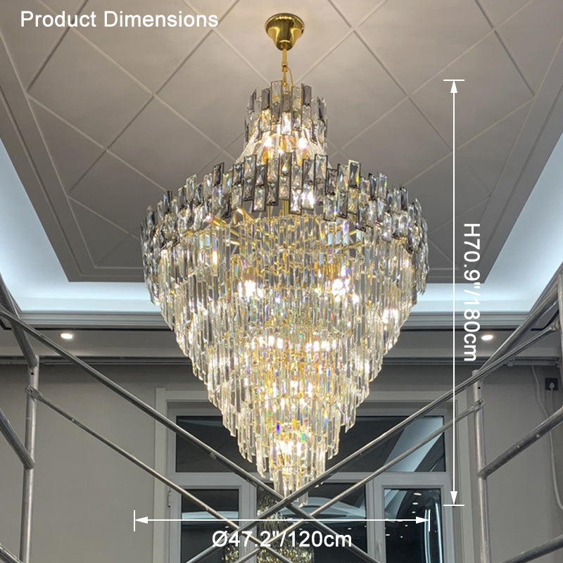 Lustre en cristal massif à plusieurs niveaux WOMO-WM2380