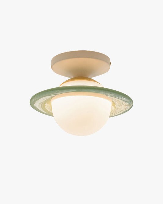 Plafonnier semi-encastré WOMO à globe coloré-WM1205
