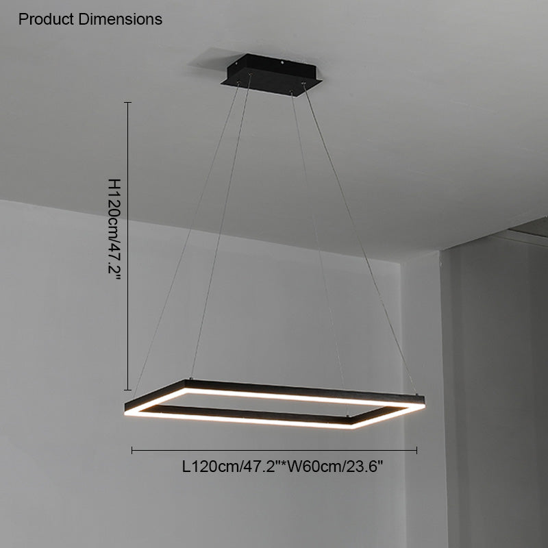 WOMO Lustre Rectangulaire Led Luxe-WM2120