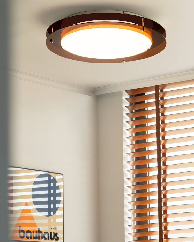 Plafonnier rond plat WOMO Bauhaus-WM1214