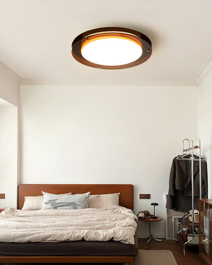 Plafonnier rond plat WOMO Bauhaus-WM1214