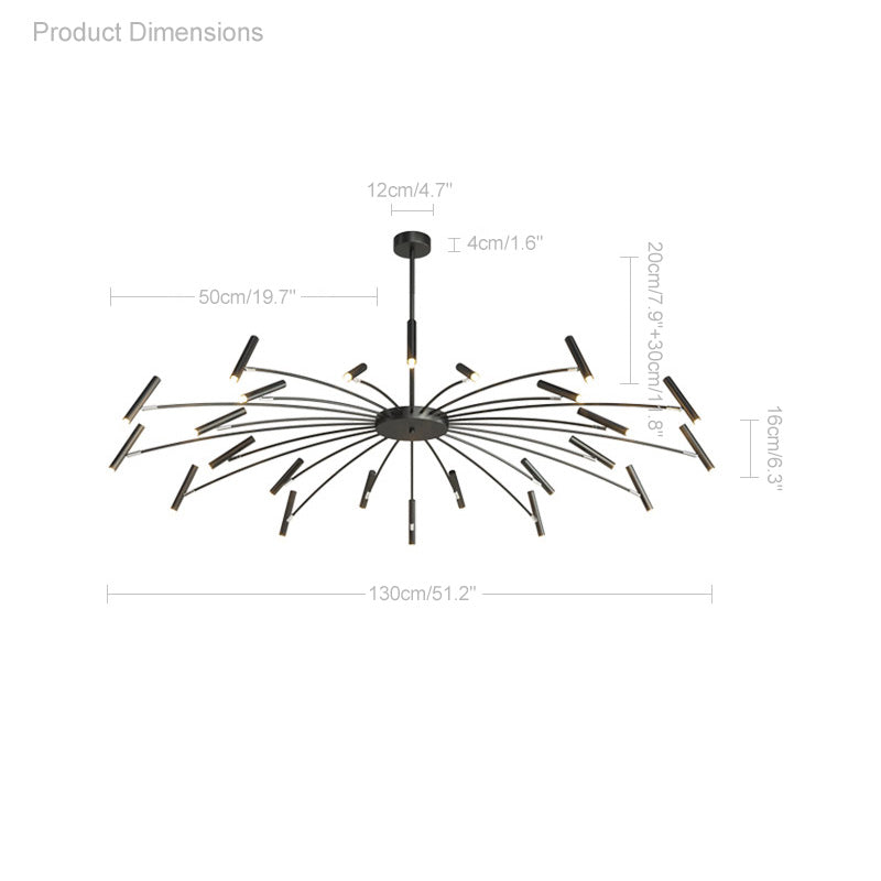 WOMO Lustre Branche Bougie Led-WM2038